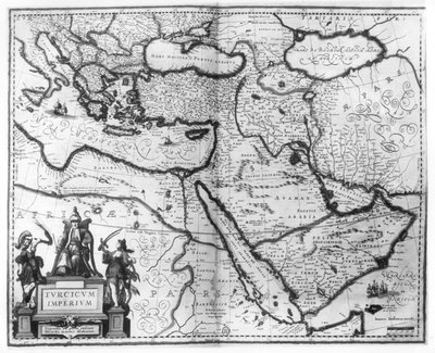 Map of the Ottoman Empire, from the 